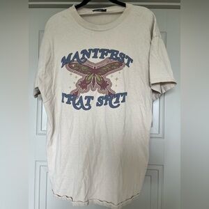Nasty Gal Manifest that Shit Graphic T-Shirt